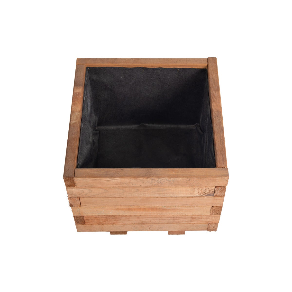 Plantenbak met Worteldoek Bruin Grenen 40 x 40 cm