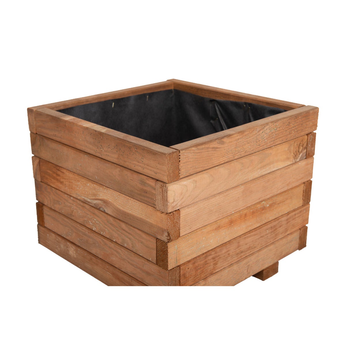 Plantenbak met Worteldoek Bruin Grenen 40 x 40 cm