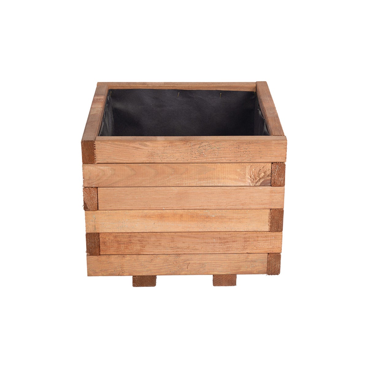 Plantenbak met Worteldoek Bruin Grenen 40 x 40 cm