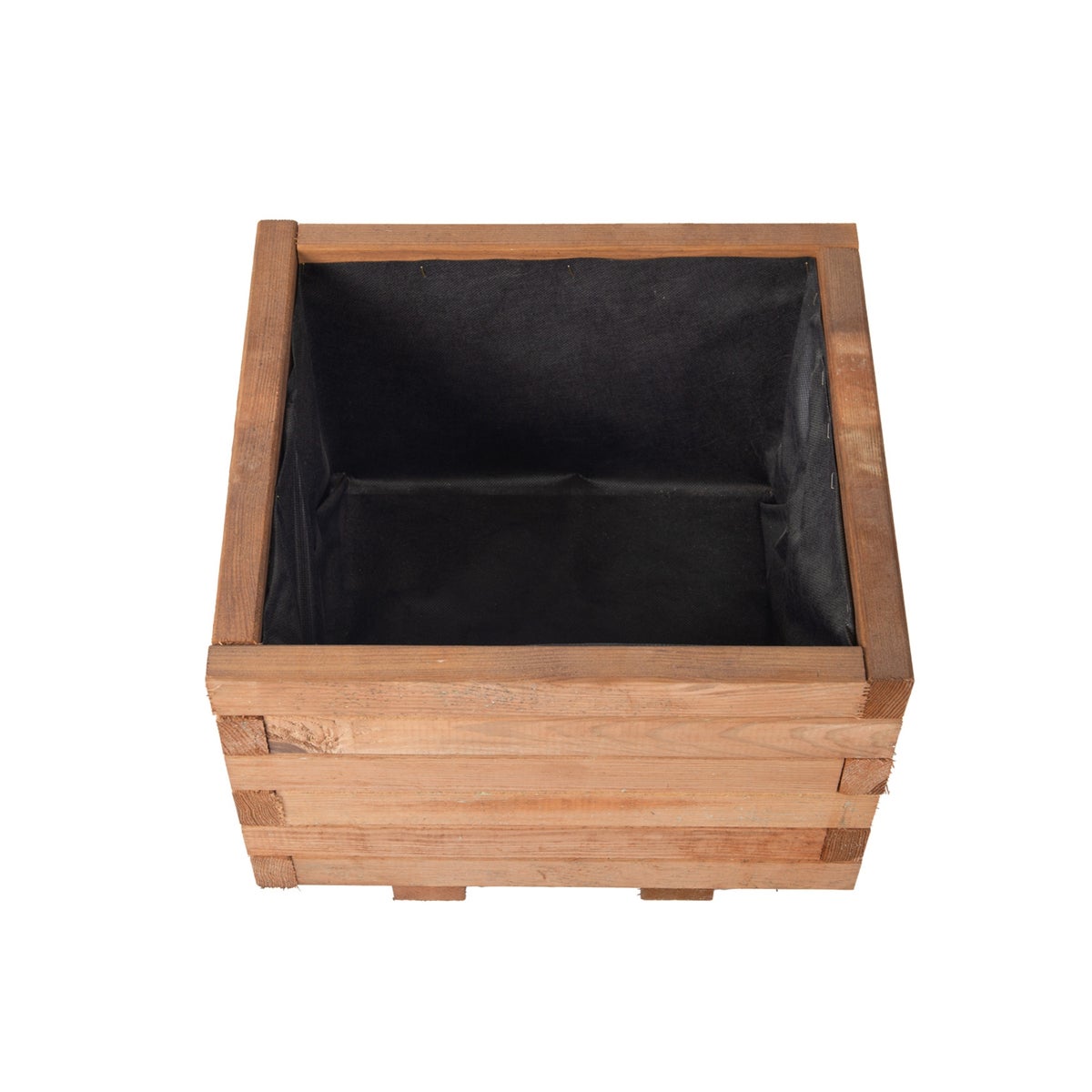 Plantenbak met Worteldoek Bruin Grenen 50 x 50 cm