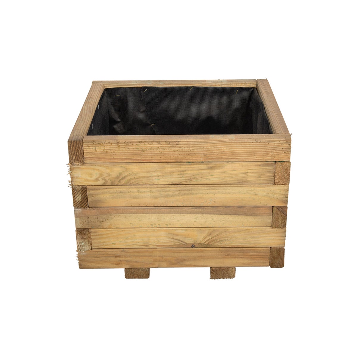 Plantenbak met Worteldoek Grenen 50 x 50 cm