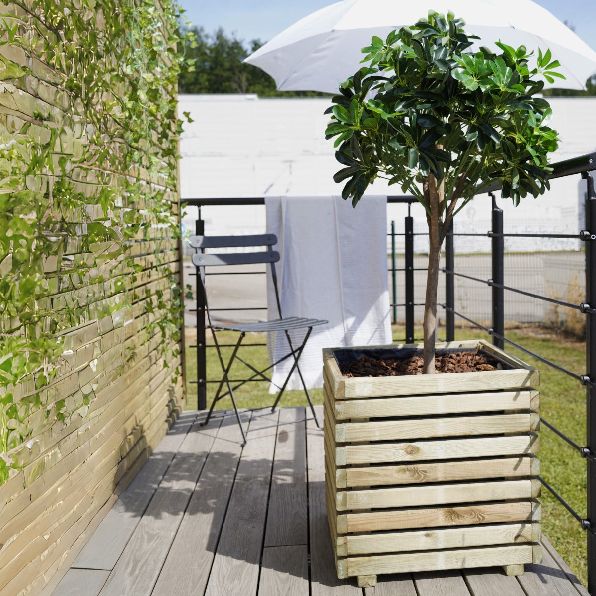 Plantenbak Kaapstad met Worteldoek Geïmpregneerd Grenen 50 x 50 cm