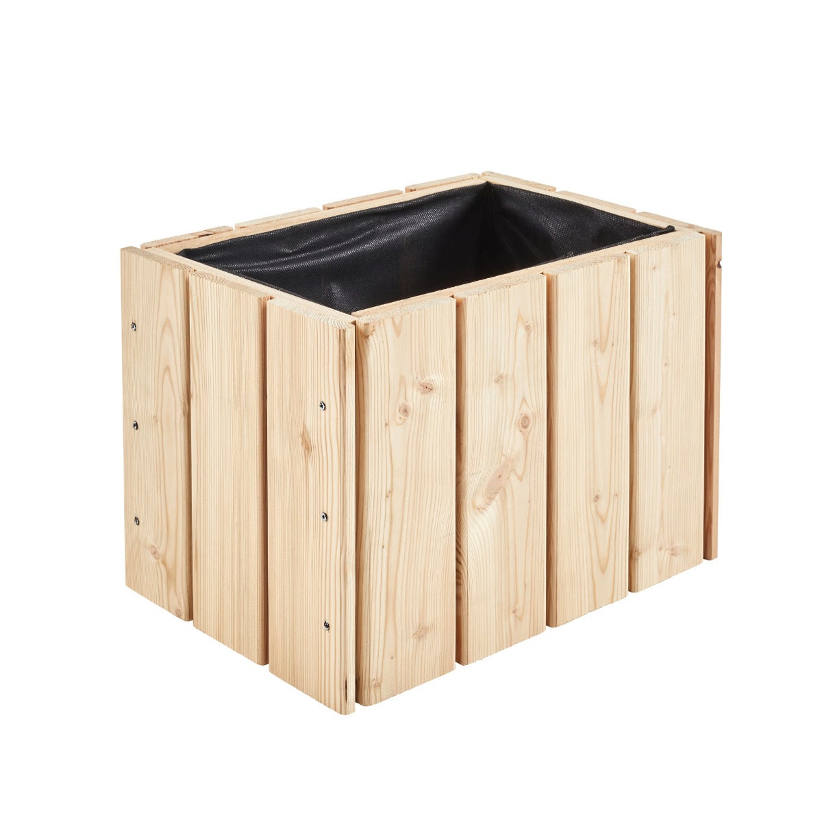 Plantenbak met Worteldoek Larikshout 41,1 x 28 cm