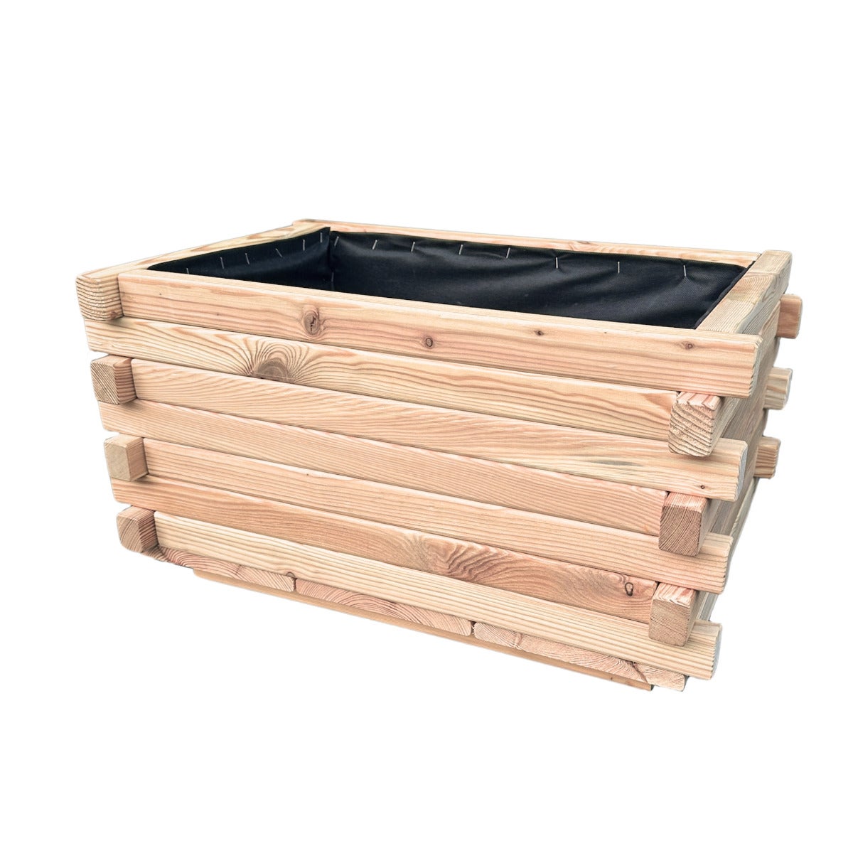 Plantenbak Larikshout Rechthoekig met Worteldoek 60 x 40 cm