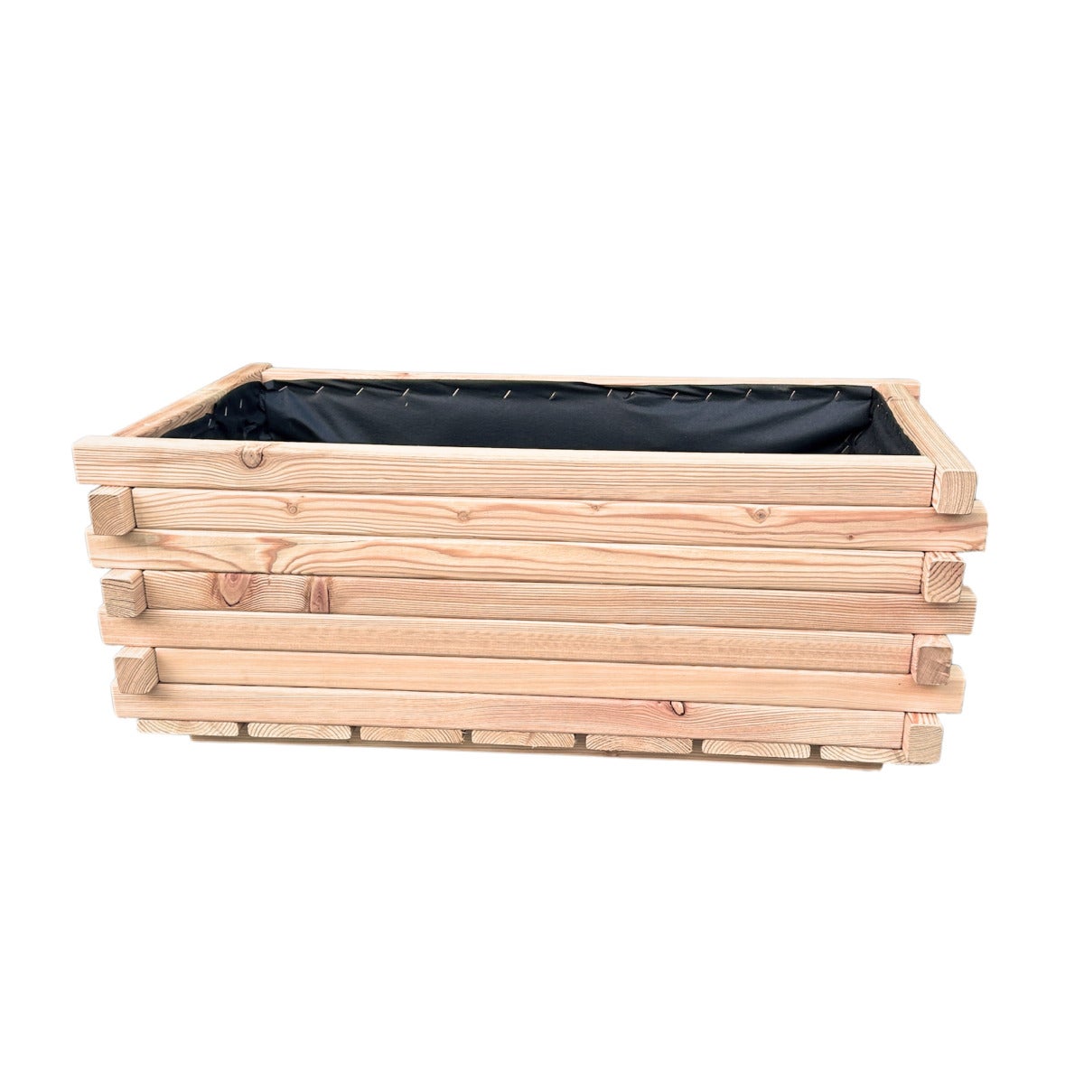Plantenbak Larikshout Rechthoekig met Worteldoek 80 x 40 cm