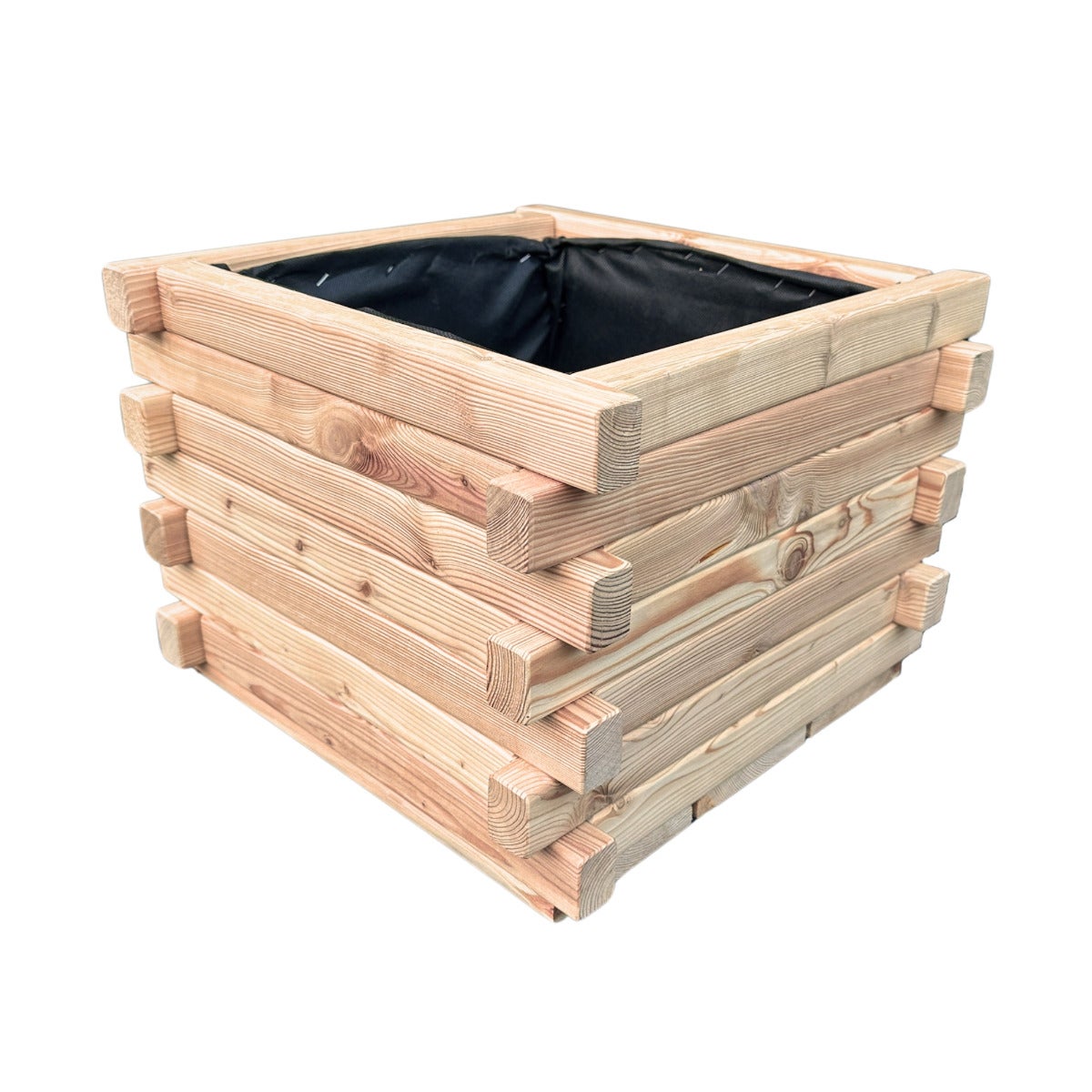 Plantenbak Larikshout Vierkant met Worteldoek 40 x 40 cm