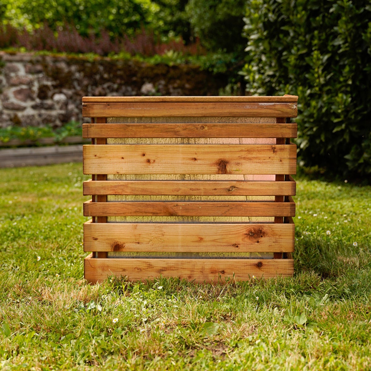 Plantenbak Lyon met Stalen Binnenbak Geïmpregneerd Grenen 60 x 60 cm