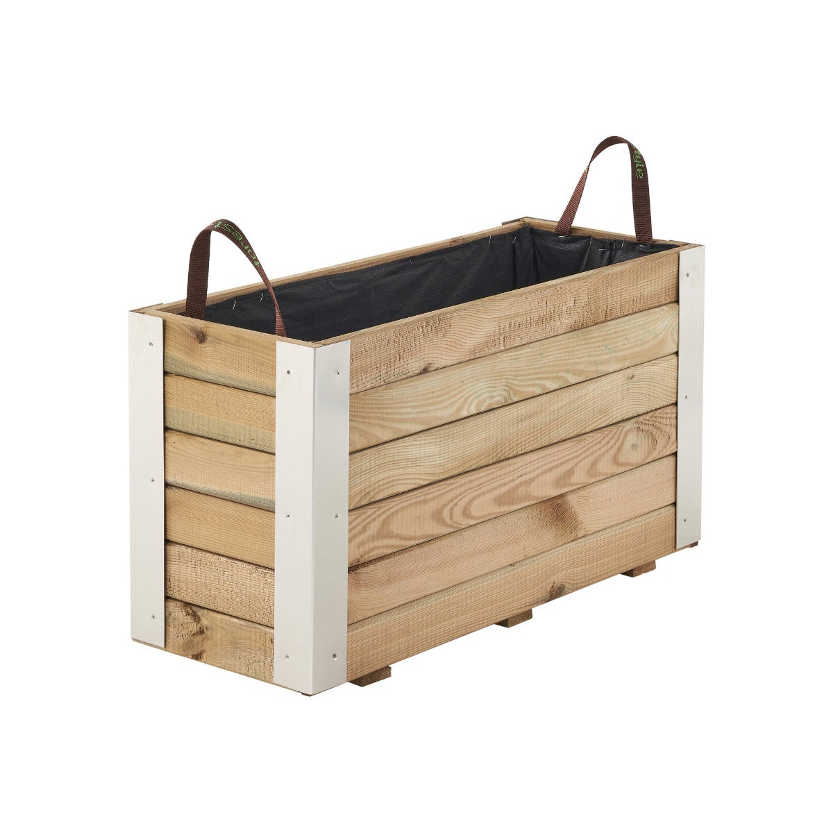 Plantenbak met Aluminium Hoekstrips en Worteldoek 80 x 43.5 cm