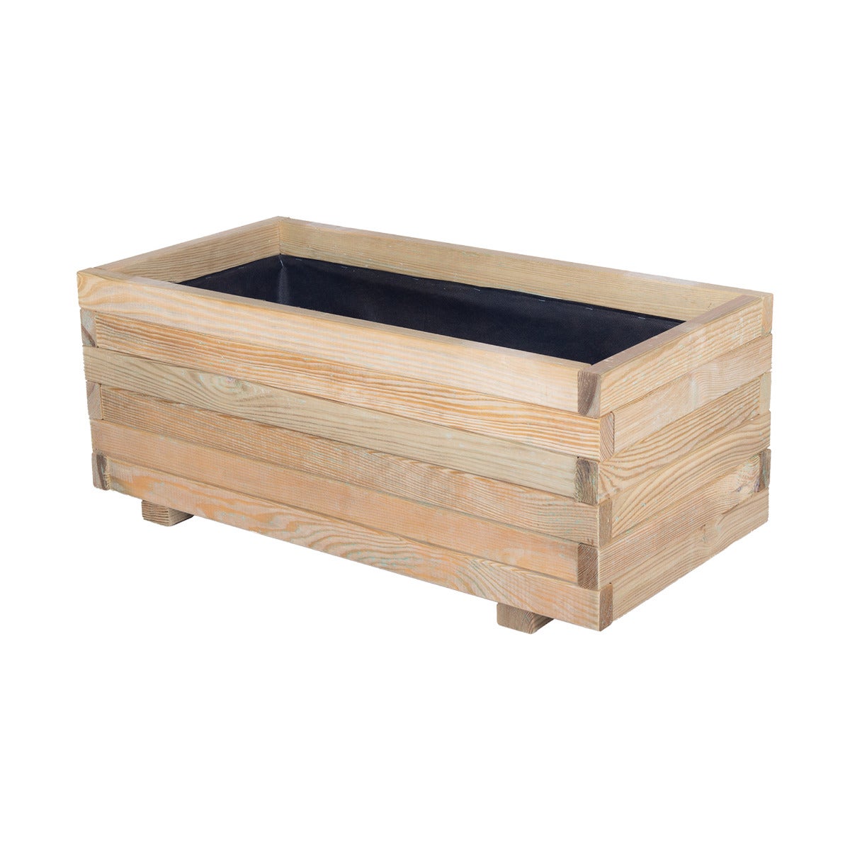 Plantenbak met Worteldoek Grenen 80 x 40 cm