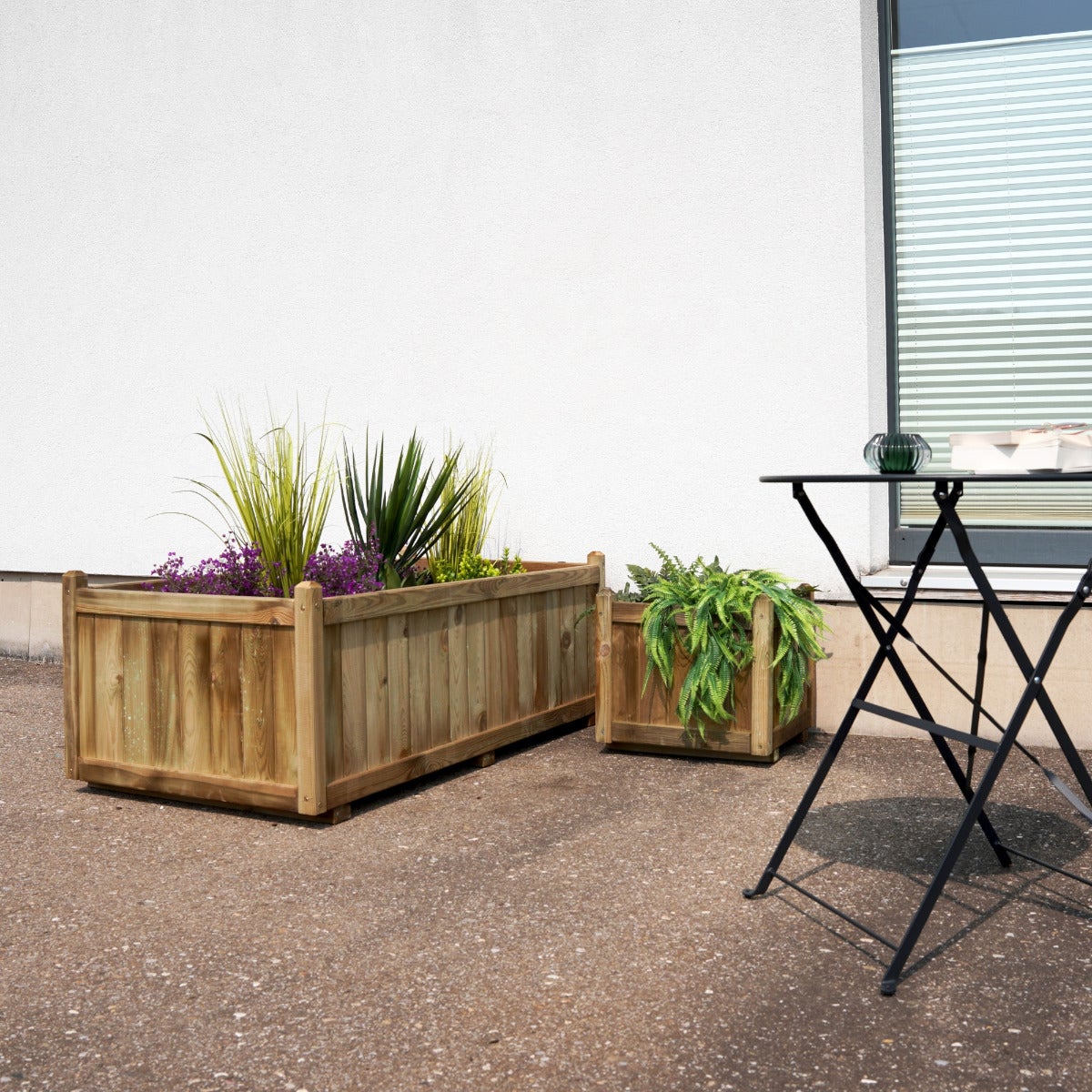 Plantenbak Verona met Worteldoek Geïmpregneerd Grenen 140 x 70 cm