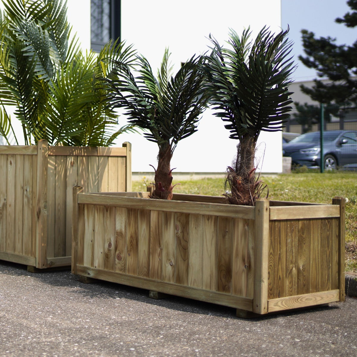 Plantenbak Verona met Worteldoek Geïmpregneerd Grenen 140 x 70 cm