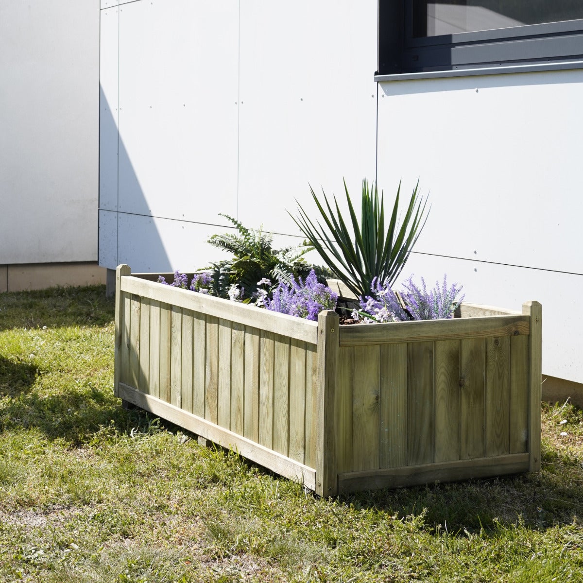Plantenbak Verona met Worteldoek Geïmpregneerd Grenen 140 x 70 cm