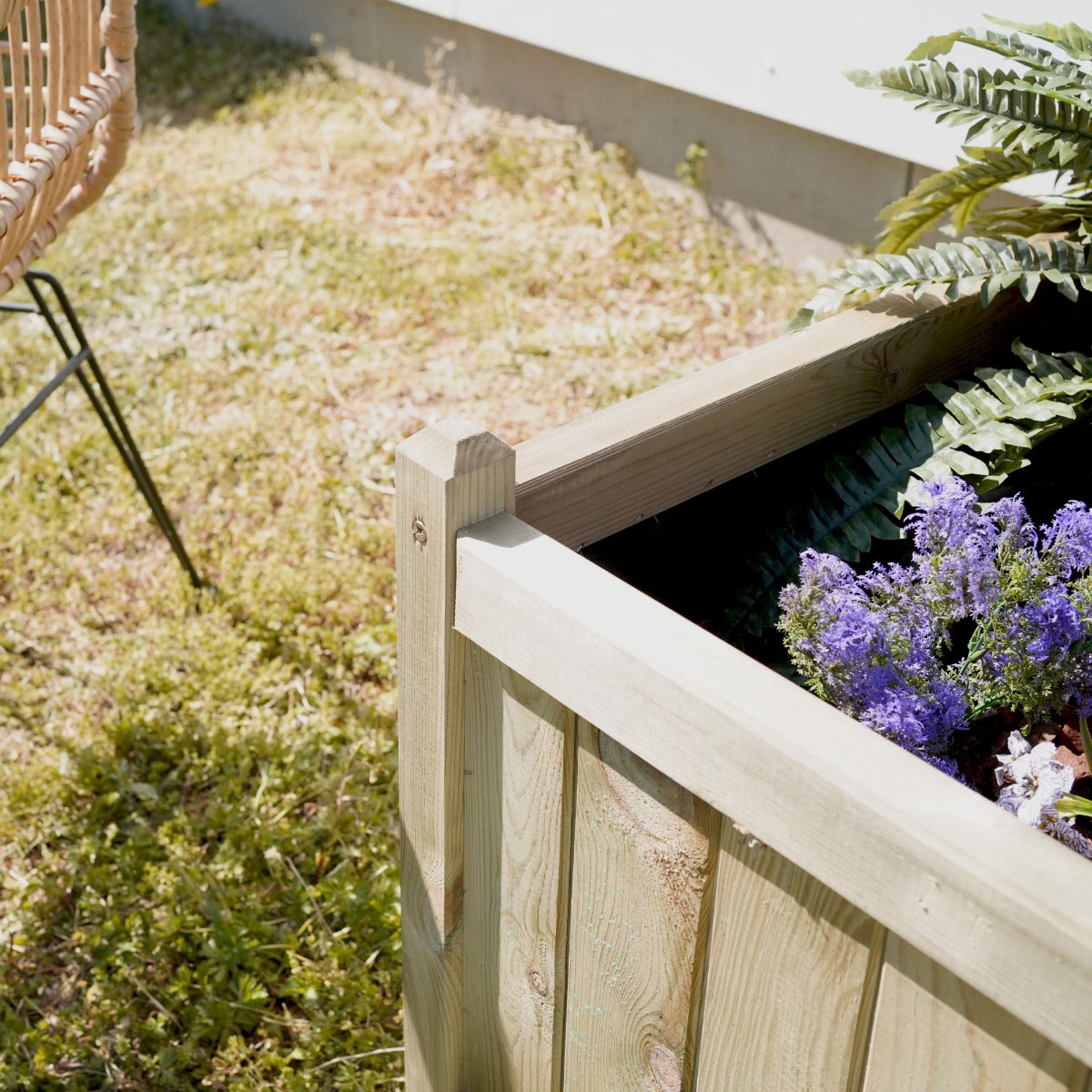 Plantenbak Verona met Worteldoek Geïmpregneerd Grenen 140 x 70 cm