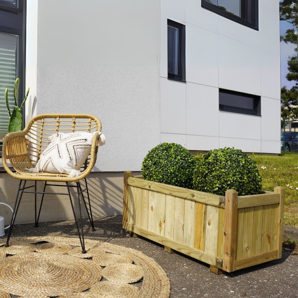 Plantenbak Verona met Worteldoek Geïmpregneerd Grenen 92 x 46 cm
