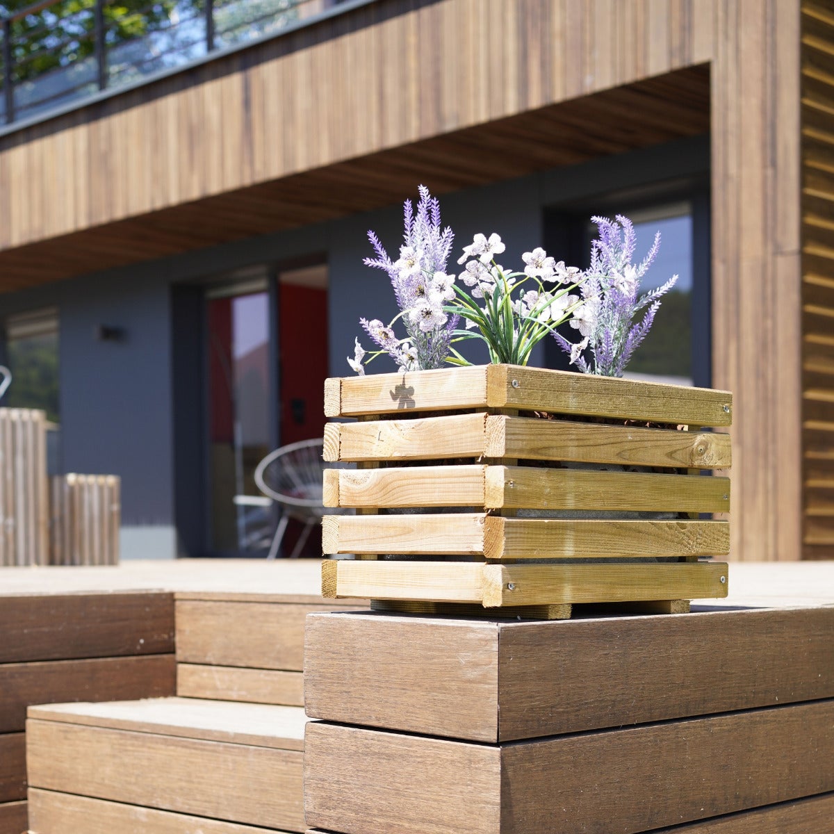 Plantenbak Kaapstad met Worteldoek Geïmpregneerd Grenen 40 x 25 cm