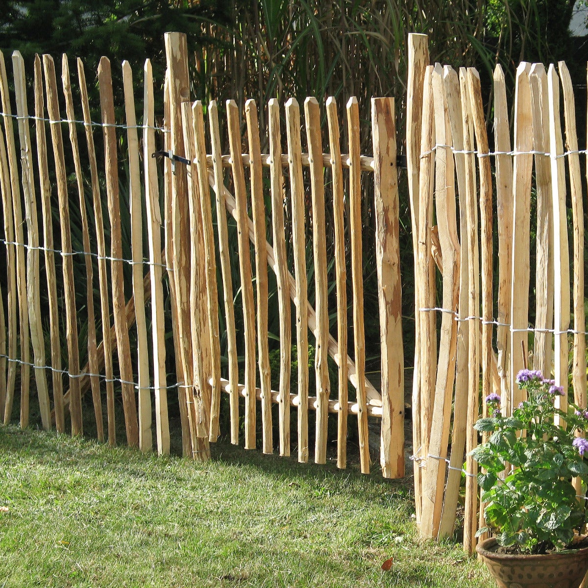 Poort Schapenhek Hazelaarhout 100 x 100 cm - Latafstand 7 - 8 cm