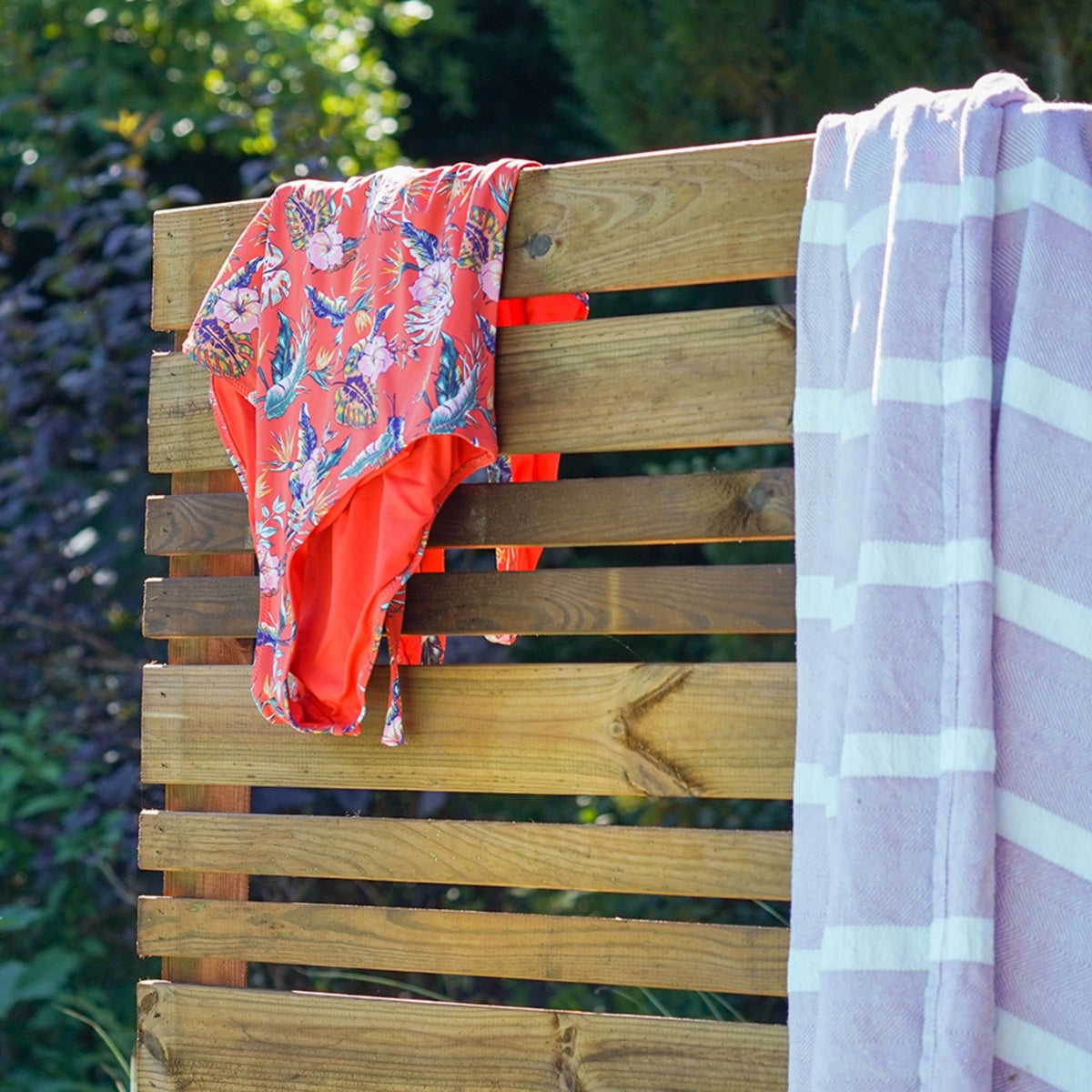 Decoratief Privacy Tuinscherm op Poten Grenen 80 x 180 cm