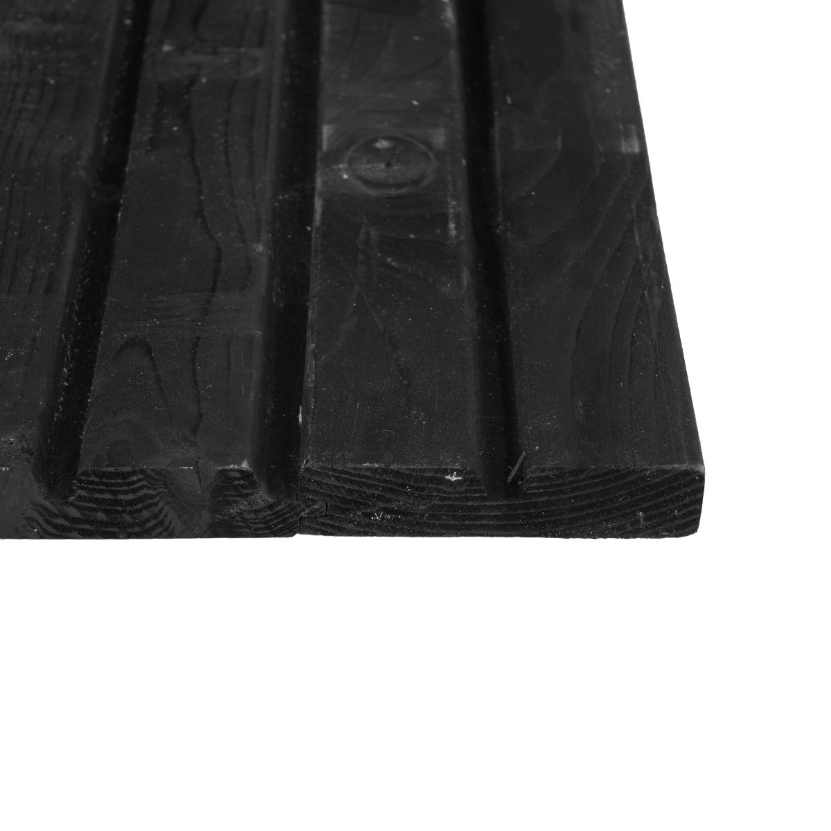 Rhombus Rabat Afdeklat Zwart Geschaafd Naaldhout 2.8 x 14.5 x 200 cm