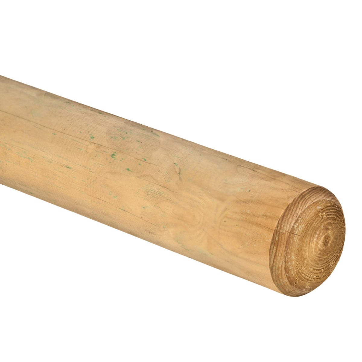 Ronde Paal Gekroond Gepunt - Ø10 x 300 cm Geïmpregneerd Naaldhout