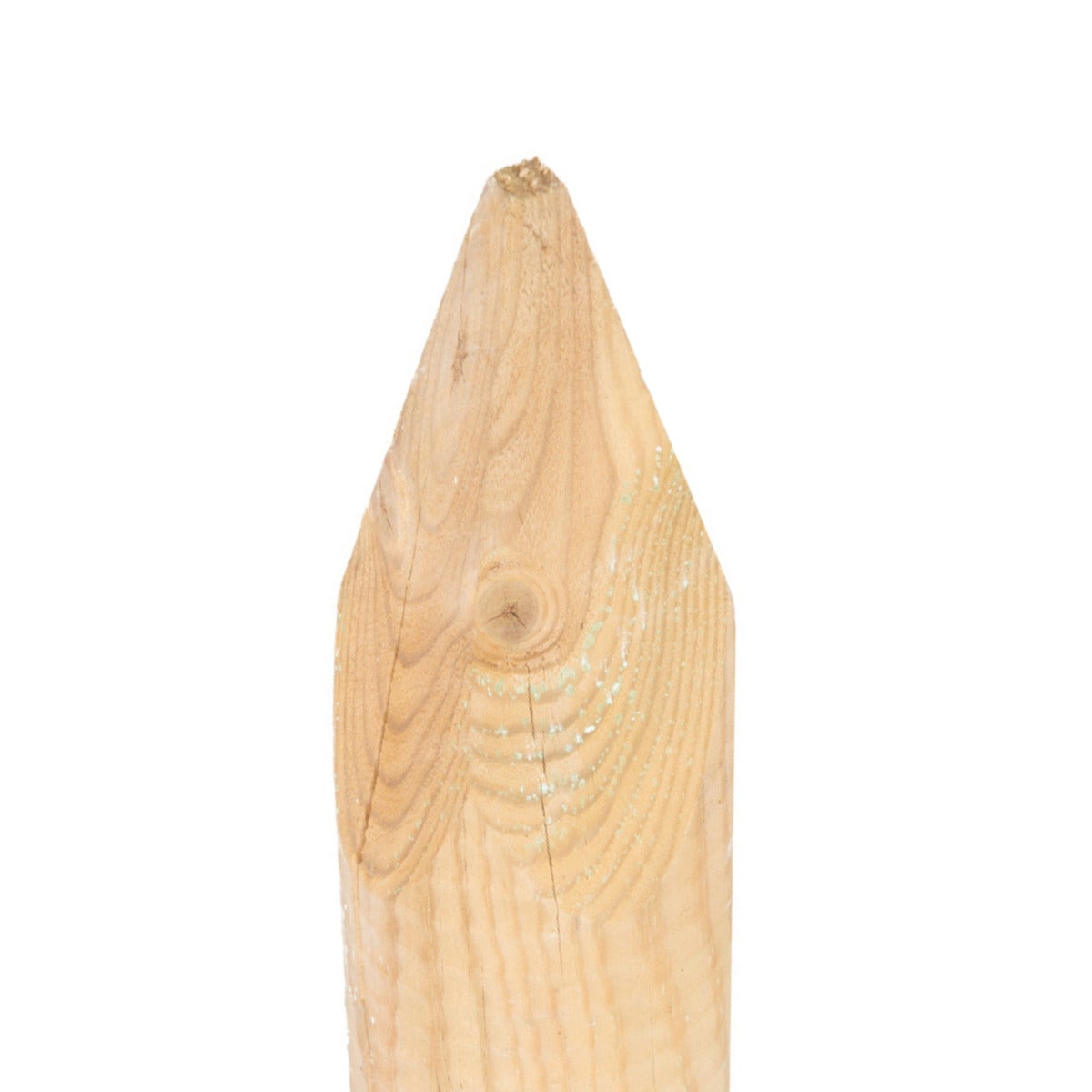 Ronde Paal Met Punt - Gekroond Ø8 x 200 cm Geïmpregneerd Naaldhout