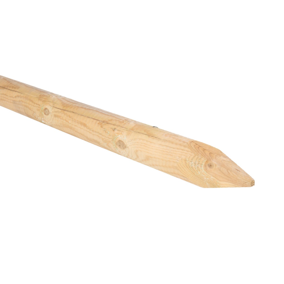 Ronde Paal Met Punt - Gekroond Ø8 x 300 cm Geïmpregneerd Naaldhout