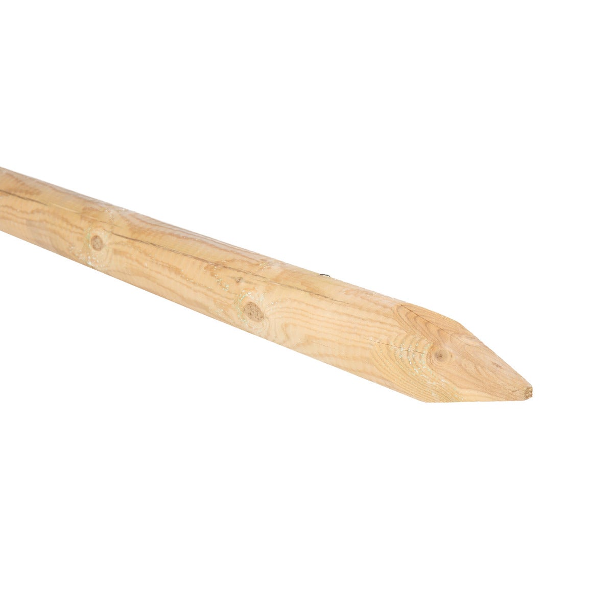 Ronde Paal Met Punt - Gekroond Ø8 x 200 cm Geïmpregneerd Naaldhout