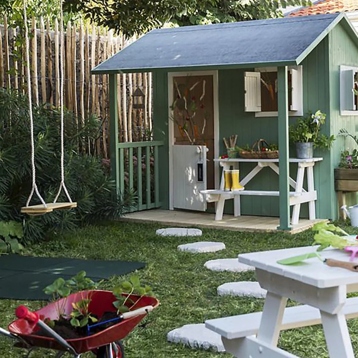 Rubber Tegels 50x50x2,5cm - Groen - Schokabsorberend en Antislip