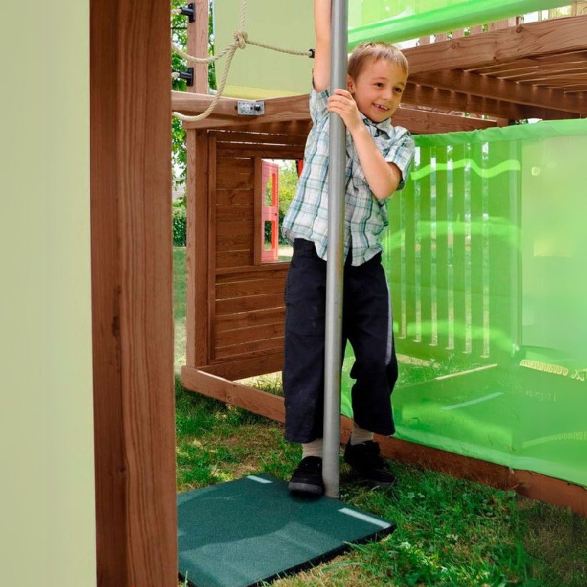 Rubber Tegels 50x50x2,5cm - Groen - Schokabsorberend en Antislip