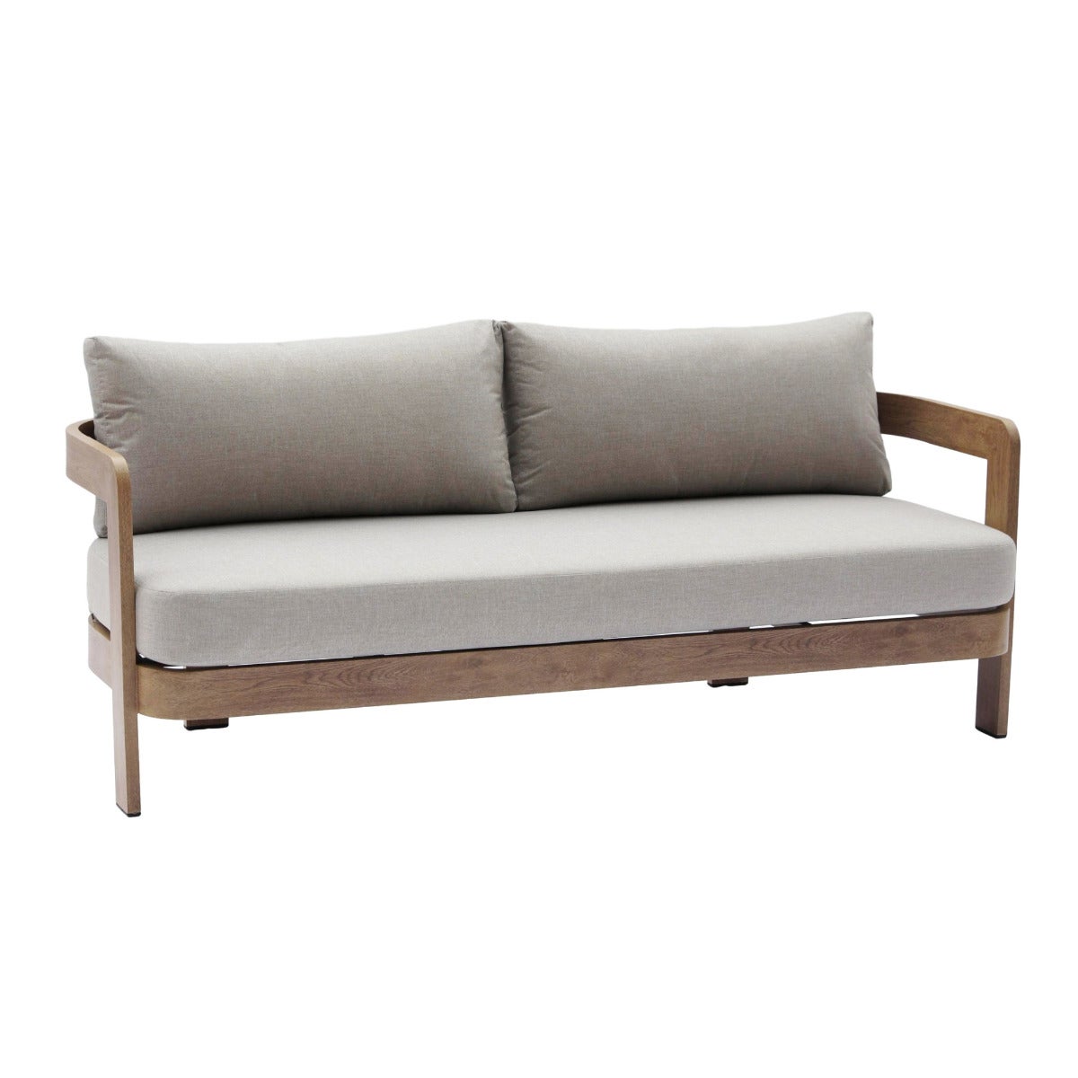 Santiago Lounge Tuinset Aluminium 4-Delig met Zitkussens - Naturel