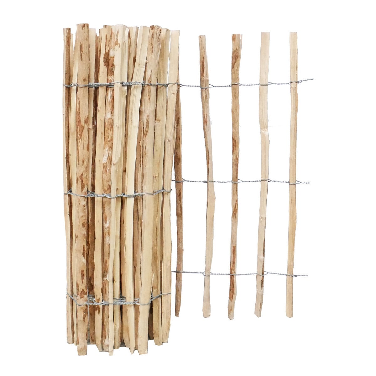 Schapenhek Rol Hazelaarhout 500 x 100 cm - Latafstand 7 - 8 cm