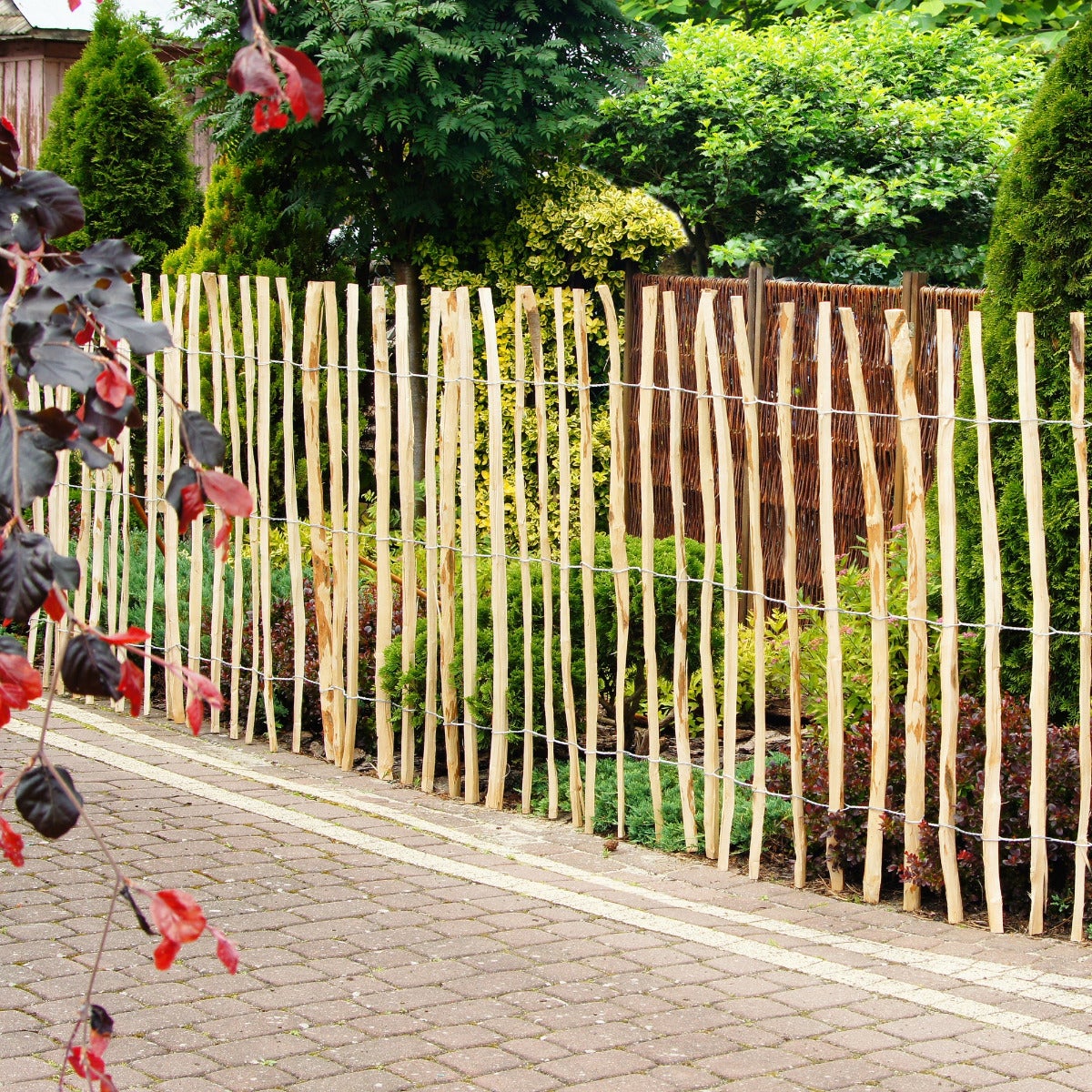 Schapenhek Rol Hazelaarhout 500 x 100 cm - Latafstand 7 - 8 cm