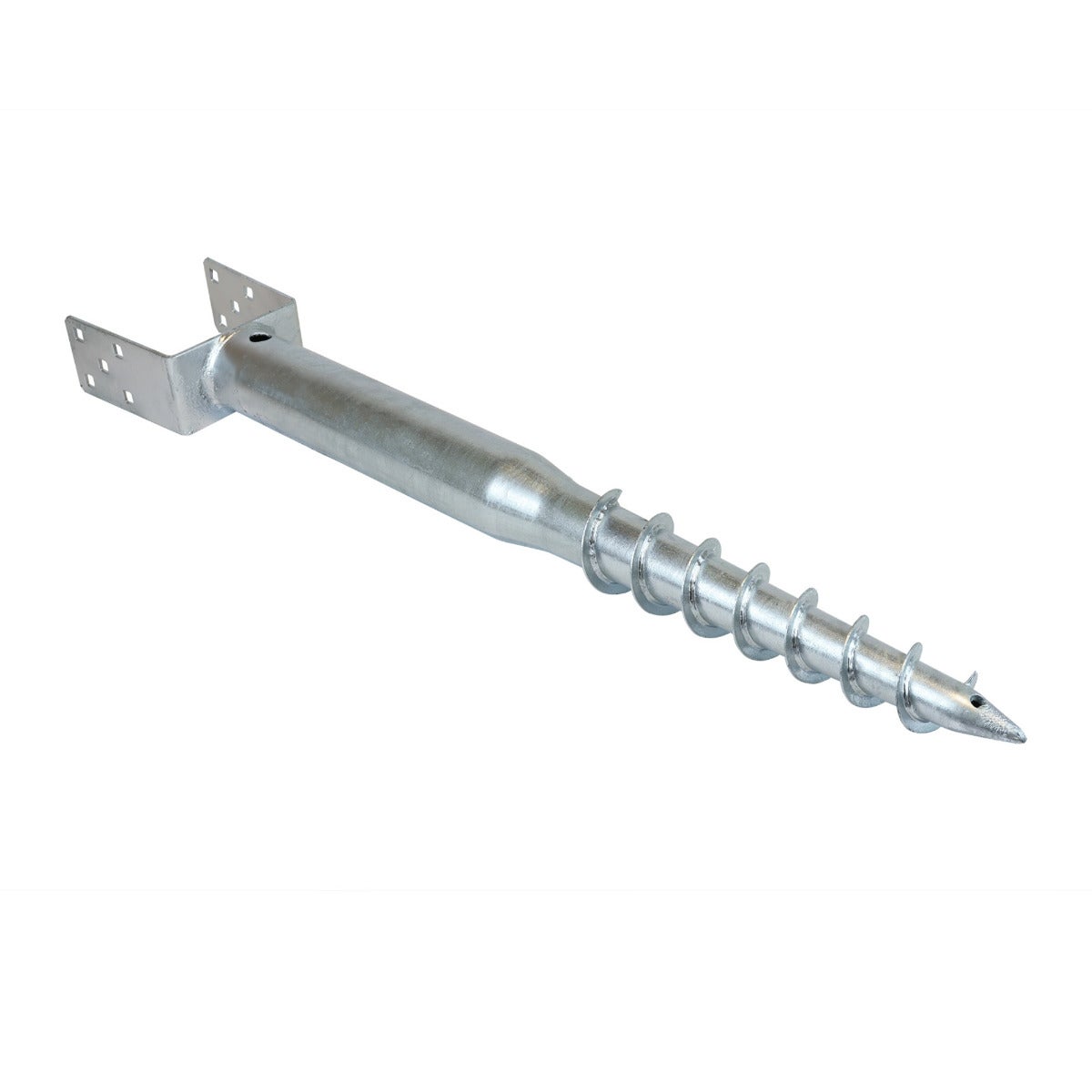 Schroefpaal met U-houder - Voor 12x12 cm Palen - Per Stuk