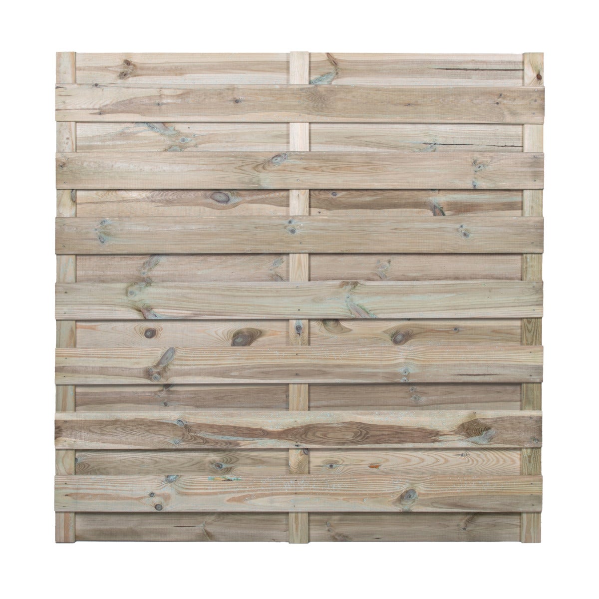 Tuinscherm Recht 13 mm Plank Geschroefd Geimpregneerd Grenen 180 x 180 cm