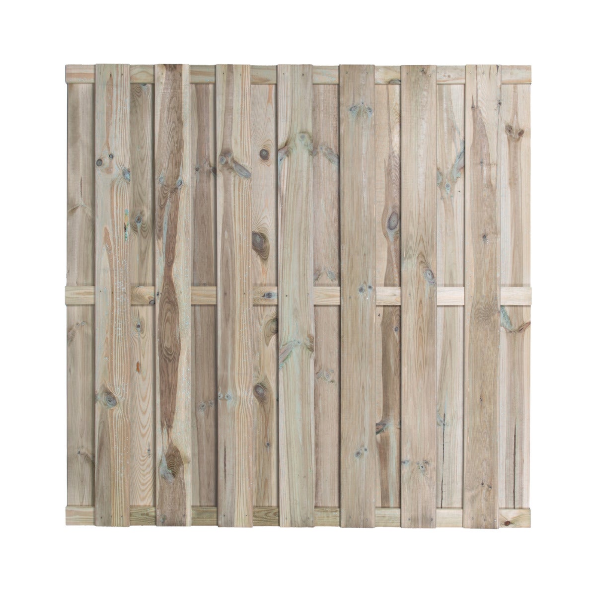 Tuinscherm Recht 13 mm Plank Geschroefd Geimpregneerd Grenen 180 x 180 cm