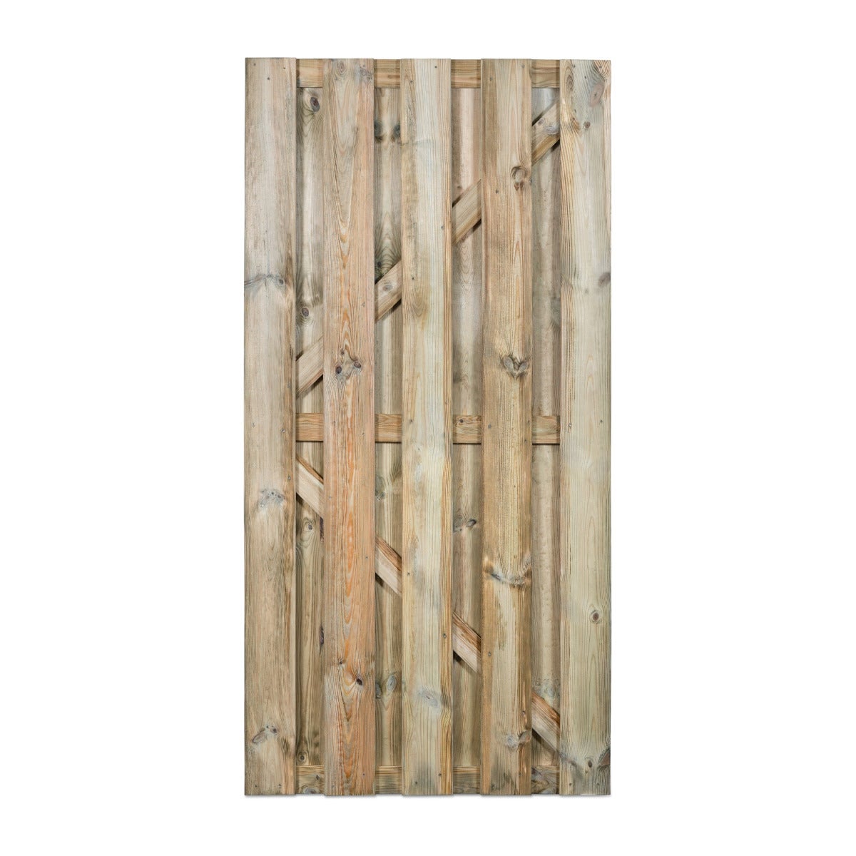 Tuinpoort Recht Grenen 16 mm - 100 x 200 cm