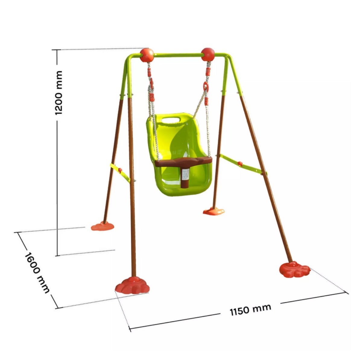 Soulet Baby Schommel Gegalvaniseerd Staal - 120 cm