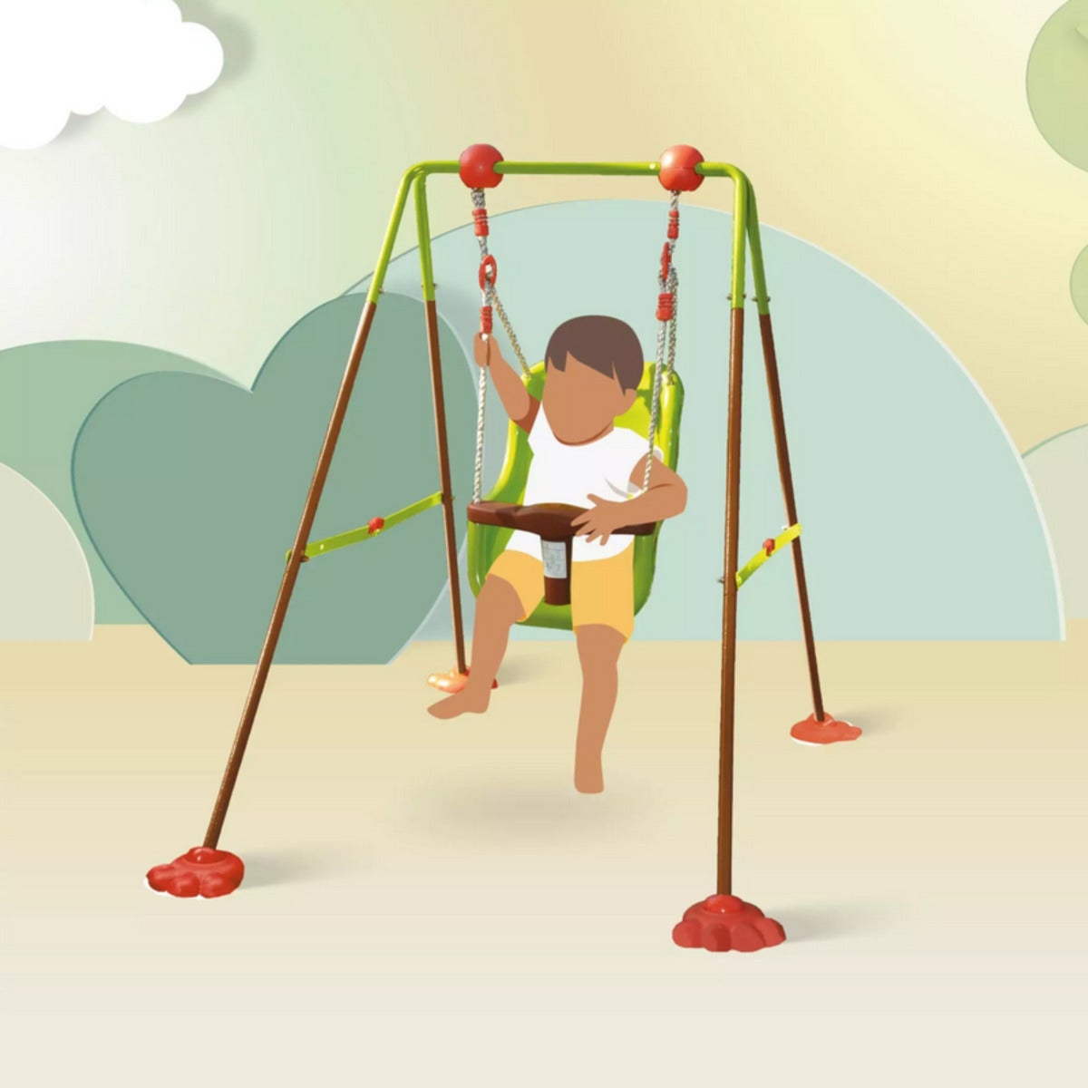 Soulet Baby Schommel Gegalvaniseerd Staal - 120 cm