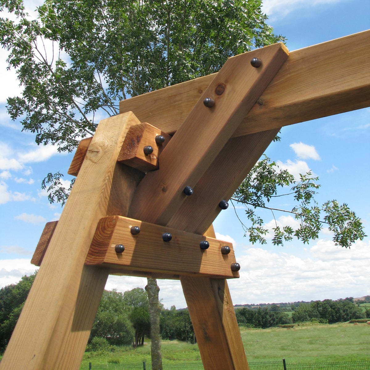 Soulet Dubbele Schommel Ambre met Babyschommel 210 x 224 cm