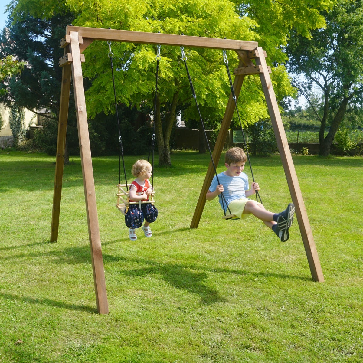 Soulet Dubbele Schommel Ambre met Babyschommel 210 x 224 cm