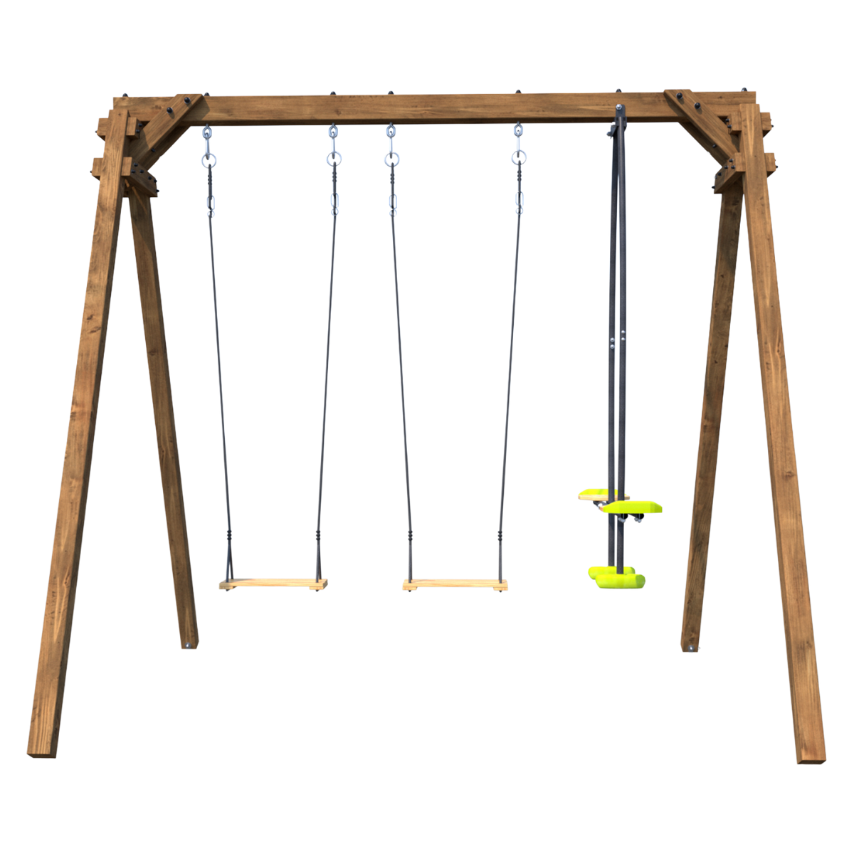 Soulet Dubbele Schommel Gautier met Duo-schommel 240 x 224 cm