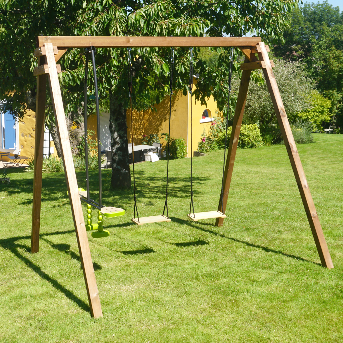 Soulet Dubbele Schommel Gautier met Duo-schommel 240 x 224 cm