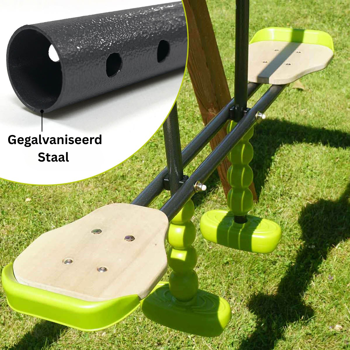 Soulet Dubbele Schommel Gautier met Duo-schommel 240 x 224 cm