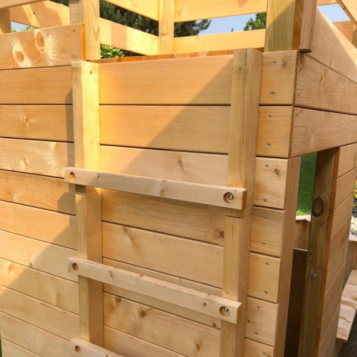 Soulet Piratenschip Speelhuis Hout met Zandbak en Klimmuur - 133 x 315 x 228 cm