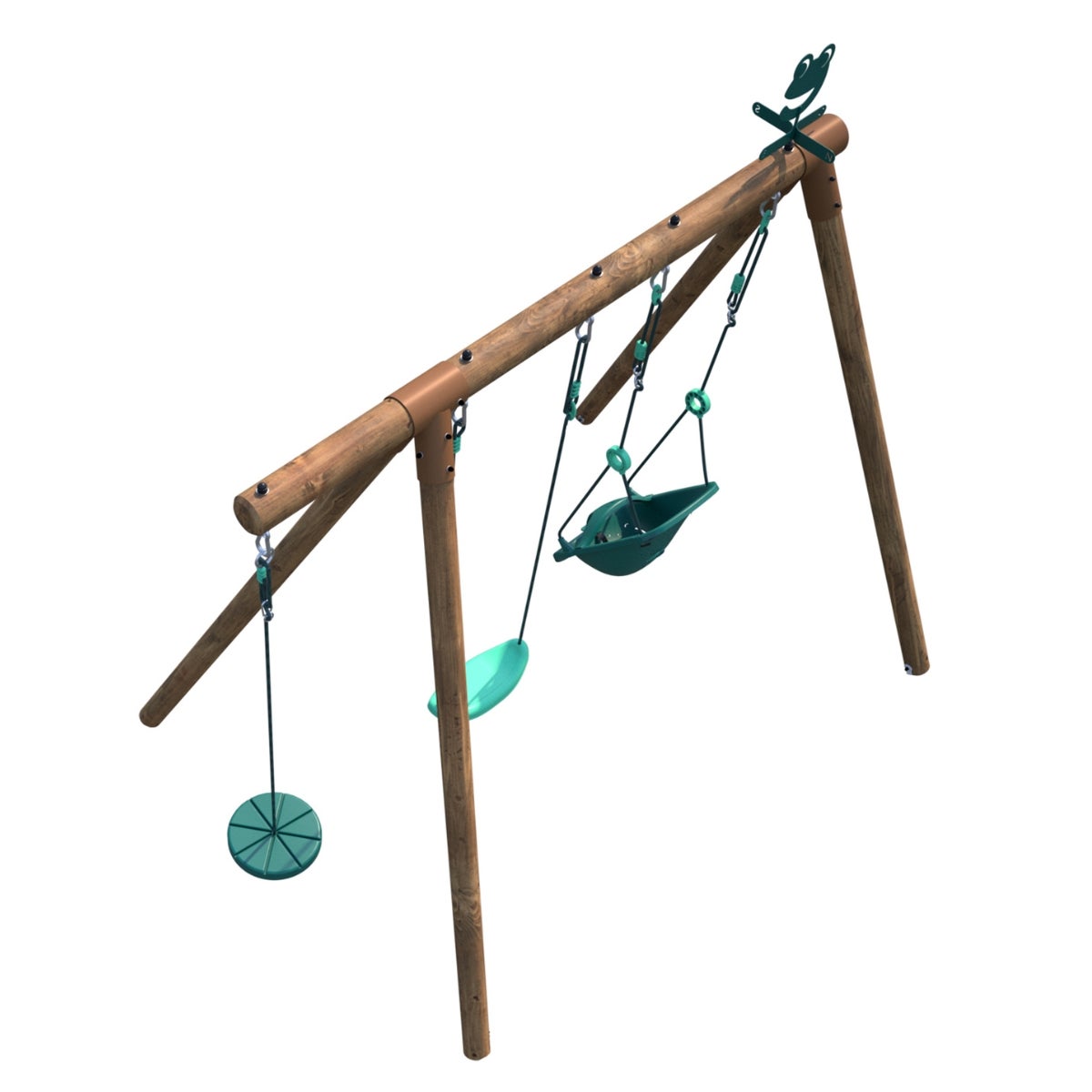 Soulet Schommel Tiago met Babyschommel en Schijfzitje