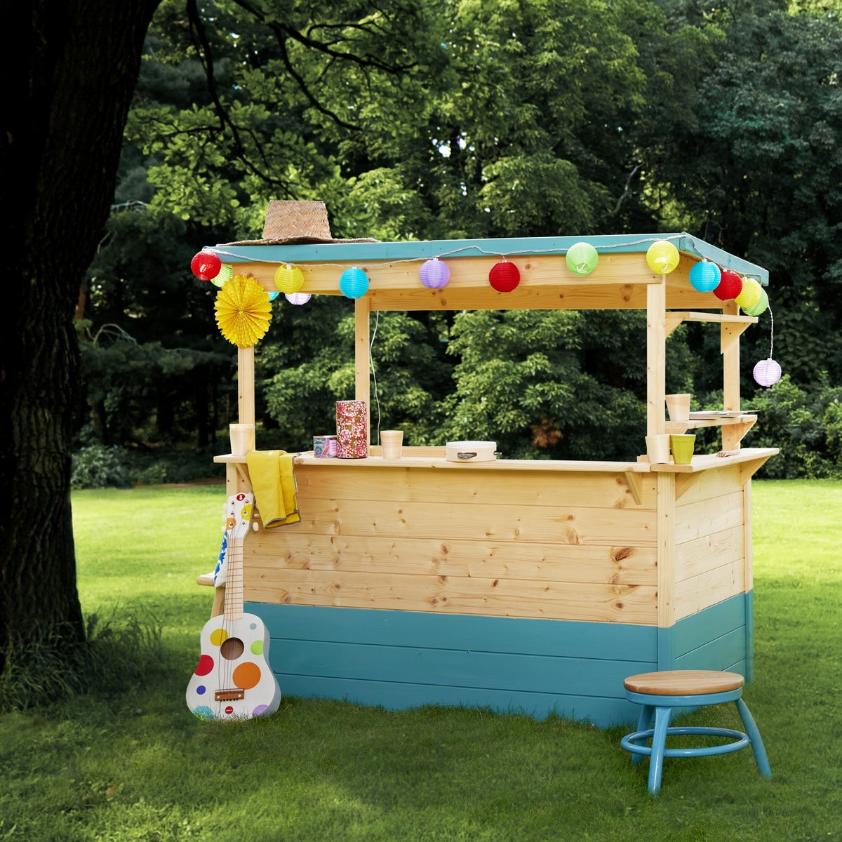 Soulet Houten Kraam Speelhuis Playa met Bitumen Dak - 131 x 83 x 118 cm