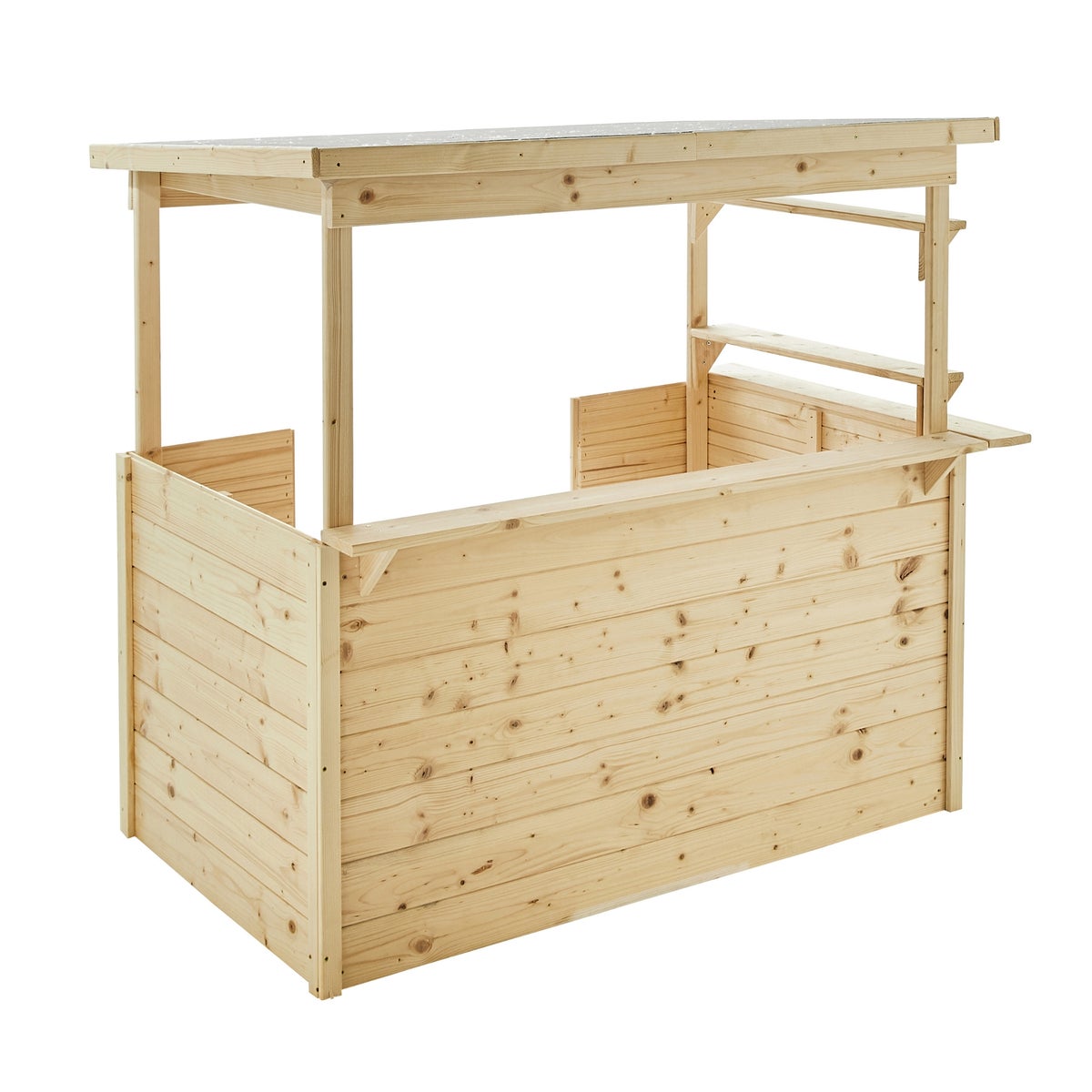 Soulet Houten Kraam Speelhuis Playa met Bitumen Dak - 131 x 83 x 118 cm