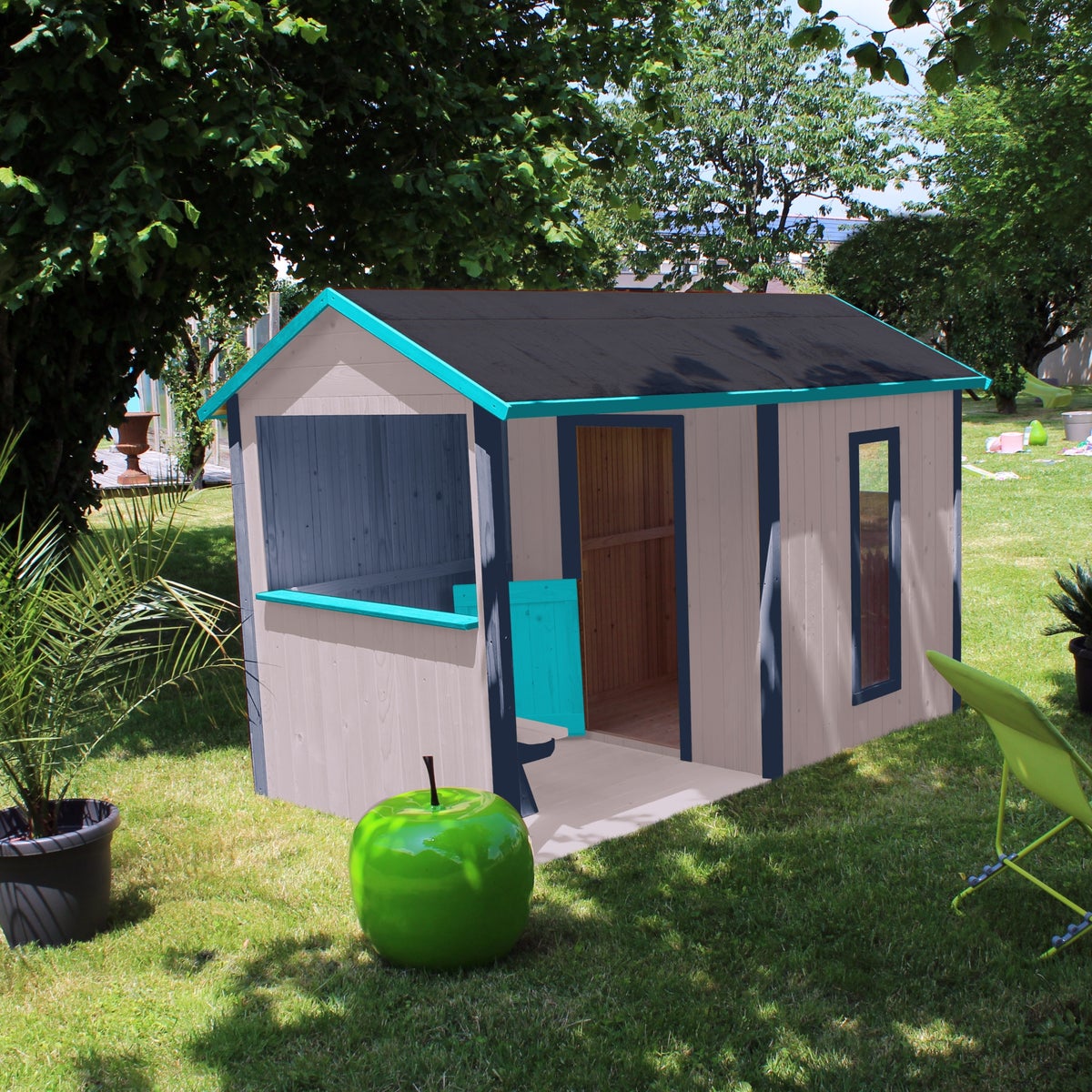 Soulet Speelhuis Jazz Hout 242 x 143 x 160 cm