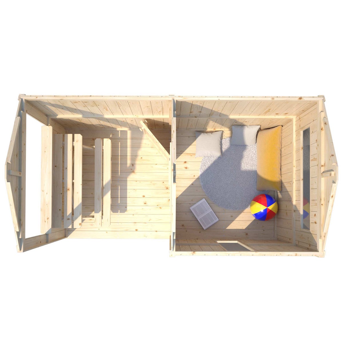 Soulet Speelhuis Jazz Hout 242 x 143 x 160 cm