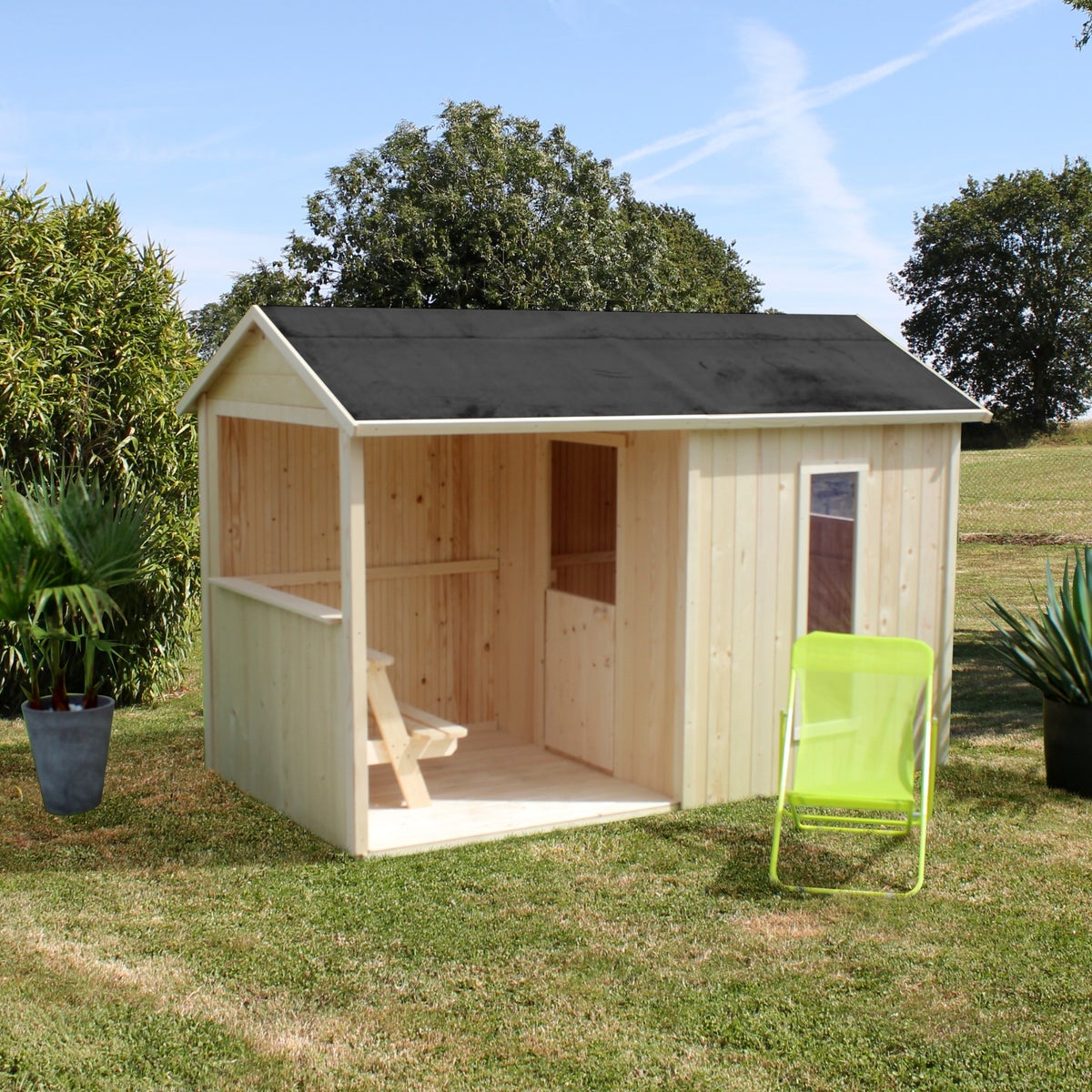 Soulet Speelhuis Jazz Hout 242 x 143 x 160 cm