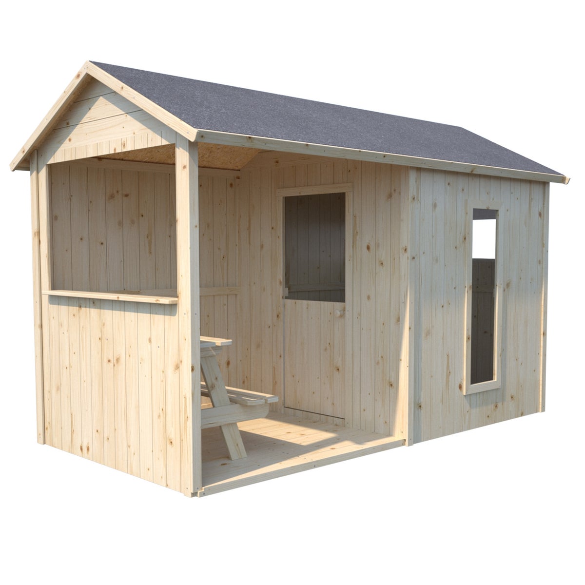 Soulet Speelhuis Jazz Hout 242 x 143 x 160 cm